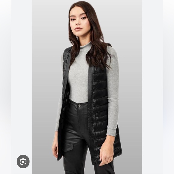 NWOT Mackage Black Down Vest - Picture 2 of 6